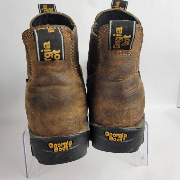 Georgia Boot Mens 10.5 Eagle One Steel Toe Waterproof Chelsea Work Boot - Picture 9 of 16